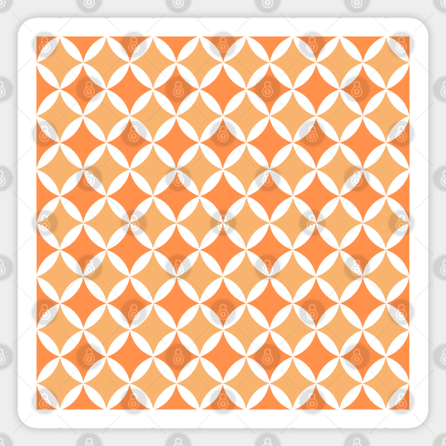 Orange Twinkle Star Pattern Sticker by Mint-Rose